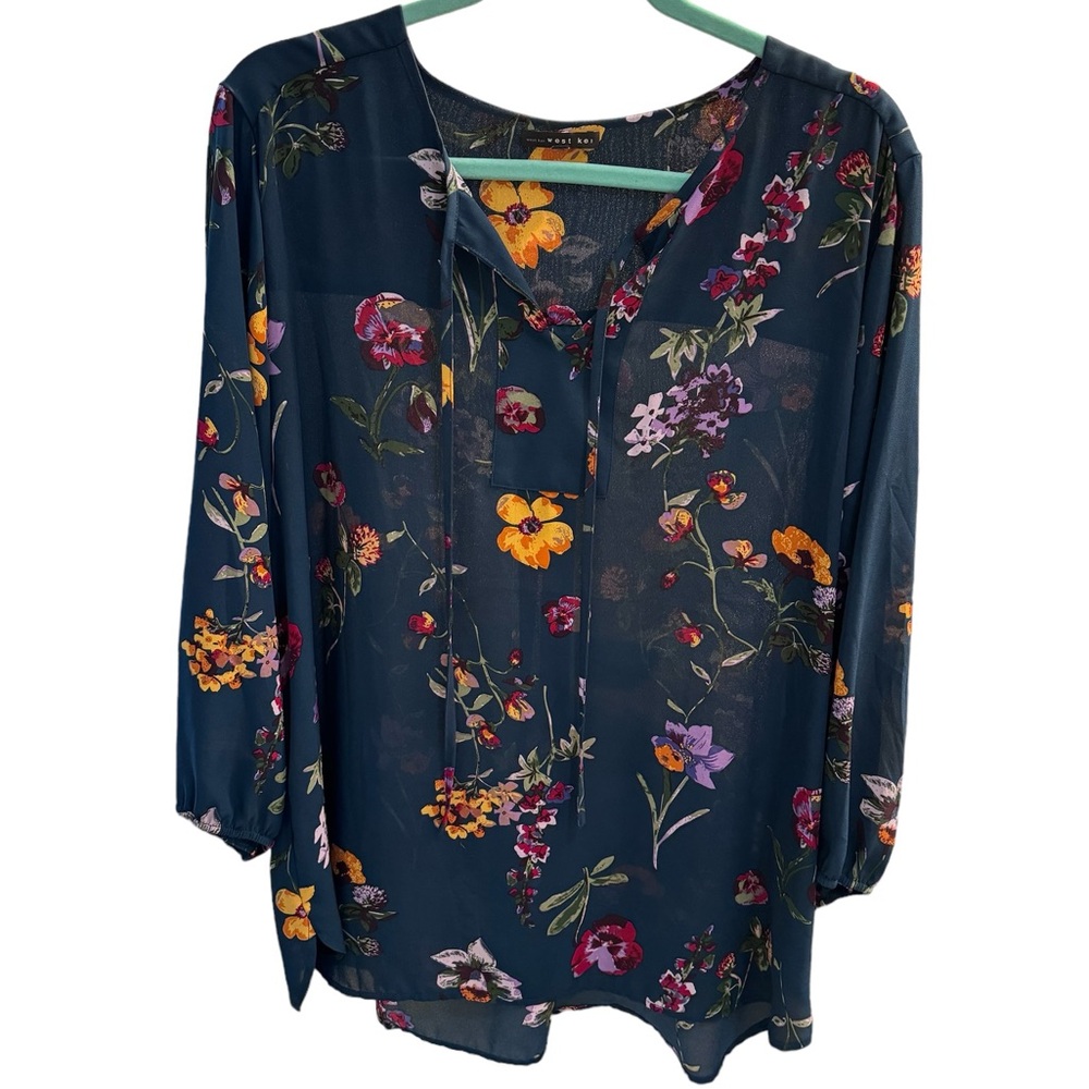 WEST KEI
Cassia Tie Detail Blouse